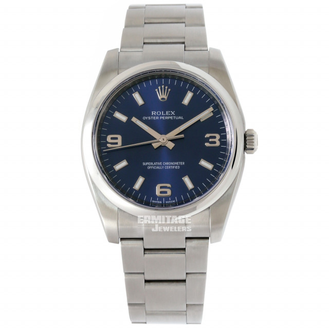 Steel on Oyster, Blue Ceramic, 12 Hour Display Bezel Rolex Oyster Perpetual 114200